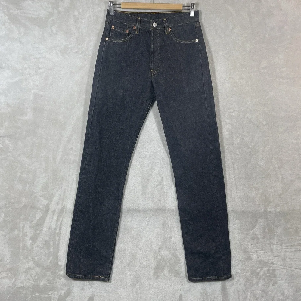 Vtg Black USA 501 Jeans Mens 29x34 (fit 28x33) Made in USA Excellent 501-0155